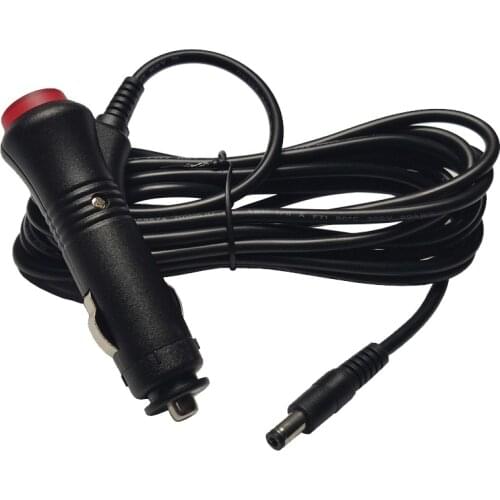 JKM Cigarette Lighter Plug With Switch 12V / 24V Car Charging Power Cord To DC5.5 * 2.1 Laptop