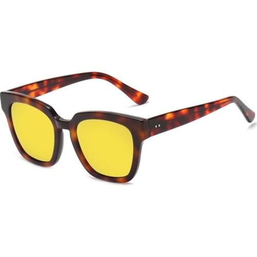 2021 fashion vintage sunglasses men luxury designer glasses women golden lens acetate frame sunglasses female gafas de sol