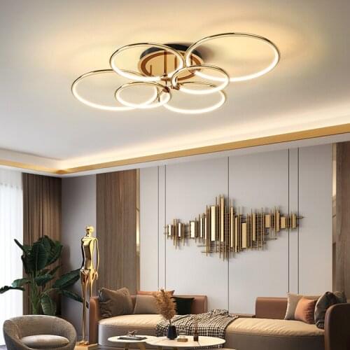 Postmodern Led Chandelier Living Room Loft Lighting Decoration Hanging Lamp Luxury Kitchen Bedroom Ceiling Decorate Chandelier