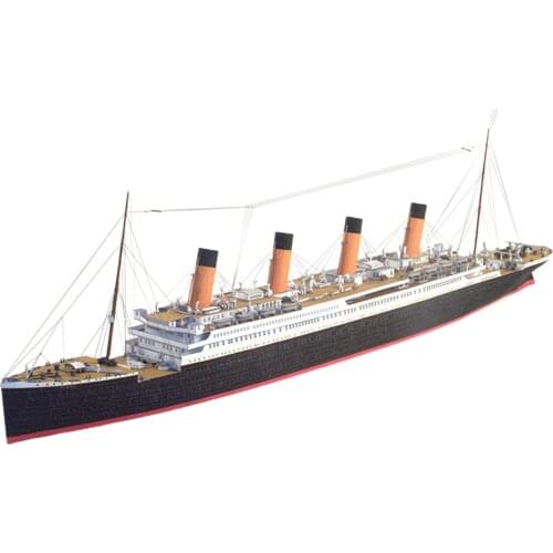 Titanic Ship Assemble Paper Model Kit Education Game Papercraft Toy Collectables Office Decoration Ornaments