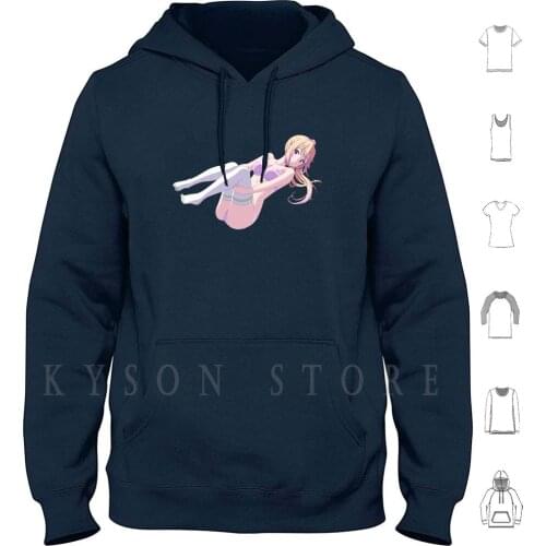 Lewd Anime Girl-Ecchi / Hentai Babe # 13-Musaigen No Phantom World-Kawakami Mai Hoodie long sleeve Cotton High