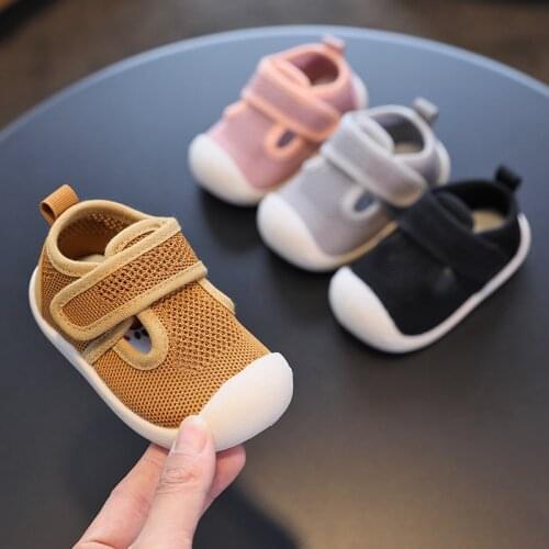 Spring Autumn Infant Toddler Shoes Soft Bottom Baby Girls Boys Casual Mesh Shoes Comfortable Non-slip Kids First Walkers Shoes