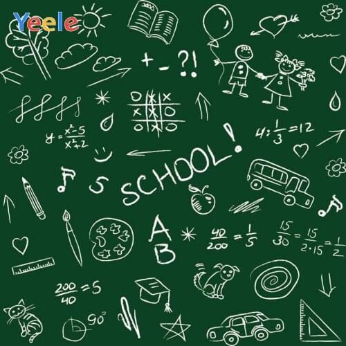 Children Back To School Blackboard Backdrop Vinyl Baby Sower Photography Background For Photo Studio Photophone Photozone Shoot