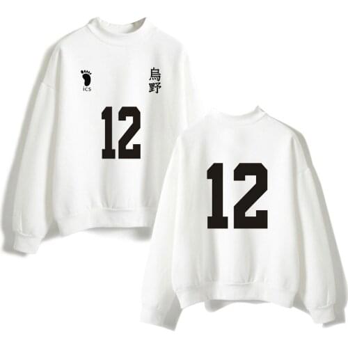 Japan Anime Haikyuu Karasuno High School Volleyball Club Oversized Hoodies Men Women Long Sleeve Fleece Sweatshirt kpop 2020