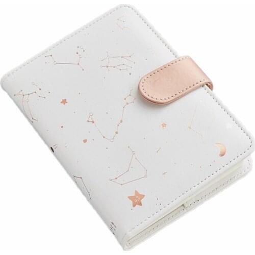 Starry Star Moon PU Leather Notebook Hardcover Paper Journal Diary Planner Notepad Starry Sky Daily Work Study Notebook 746D