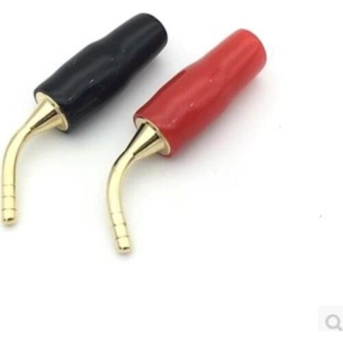 10pcs 2mm Banana Plug Speaker Terminals Plug Amp Plugs Wiring Pin Plug Hi-fi Adapter Copper