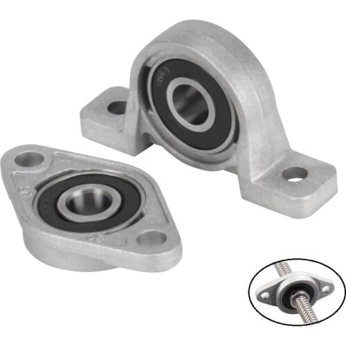 MEGA 2PCS Horizontal KFL08 Vertical KP08 Bearing Bracket For 3D Printer T8 Trapezoidal Lead Screw Stainless Steel Mounted Stand