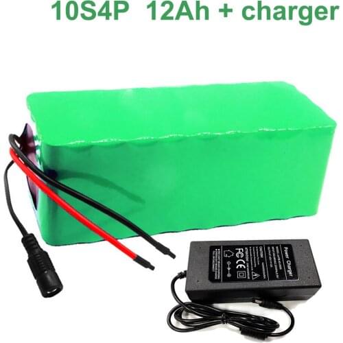 36V 12Ah 10S4P 18650 Li-ion Battery Pack E-Bike Ebike electric bicycle 42V With charger