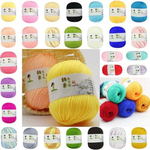 50g 6ply Cashmere Yarn Baby Knitting Supersoft Wool Colorful hand LOT Knitted Scarf Craft Sweater Handcraft babycare Crochet