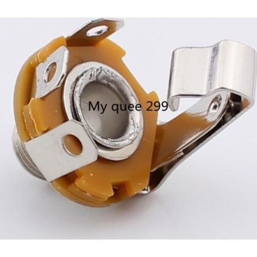 6.5 single voice band switch metal seat voice 6.5MM 2 MM 2 microphone socket panel holder