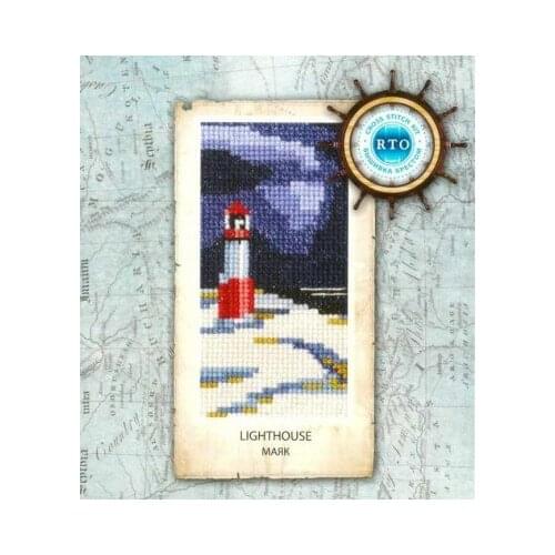 6-RTO EH359 Light house cross stitch 11CT 18ct 14ct cotton thread embroidery DIY handmade needlework