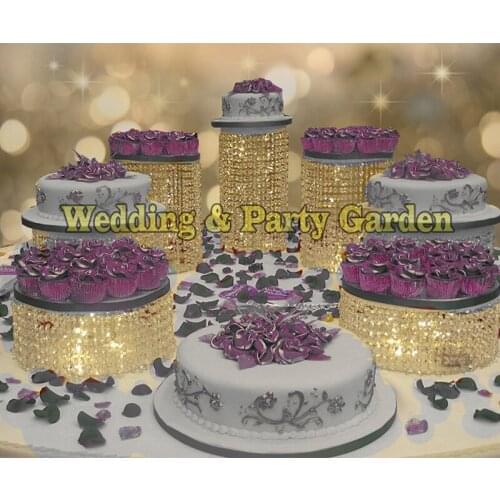 7pcs Acrylic Cupcake Cake Muffin Dessert Display Stand Holder for Wedding Birthday Party Christmas Decor