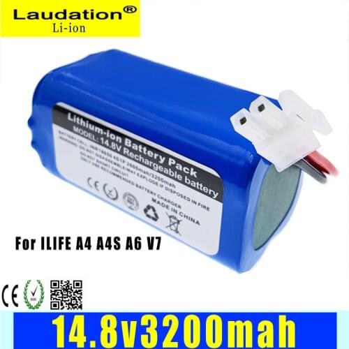 Laudation 2021New 14.4v14.8V 2600mAh /3200mah Chuwi Rechargeable Battery for iLife EcoVacs V7S A6 V7S Pro Chuwi iLife Battery