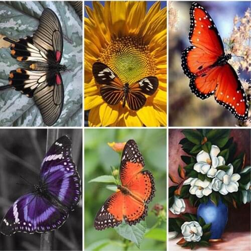 DIY Diamond Embroidery 5D Diamond Painting Butterfly Diamond Mosaic Diamond Paint Portrait Pictures of Rhinestones Art Gift