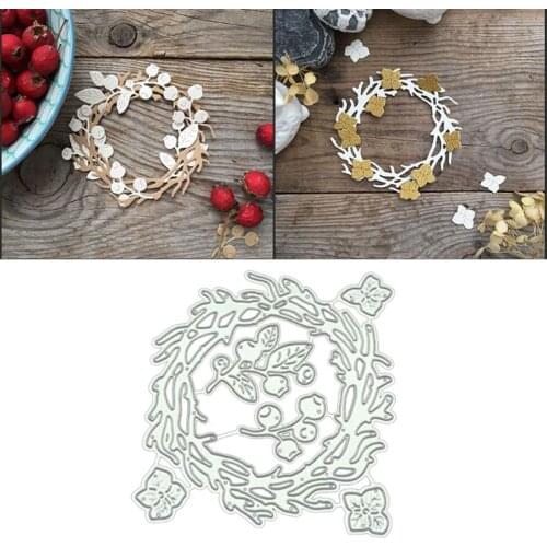 Flower Circle DIY Metal Cutting Dies Stencil Scrapbooking Photo Album Stamp Paper Card Crafts Decor