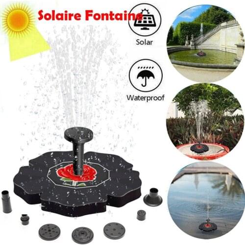 Hot Sale Solar Power Floating Bath Water Panel Fountain Pump Garden Fountains Bird Baths for Garden Decor