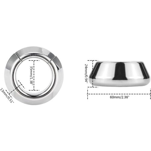 Magnetic Metal Penis Rings Cage Stainless Steel BDSM Delaying Ejaculation Cockring Erotic Sex Toy For Men