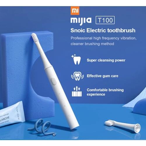 Mijia T100 Sonic Electric Toothbrush Ultrasonic Automatic Toothbrush Smart Adult Toothbrush with USB Rechargeable for Xiaomi
