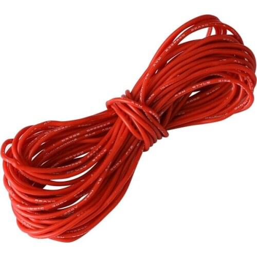UL3132 24 AWG Stranded Wire Hook-up Flexible Silicone Electrical Wire Rubber Insulated Tinned Copper 300V for DIY Toys Lights
