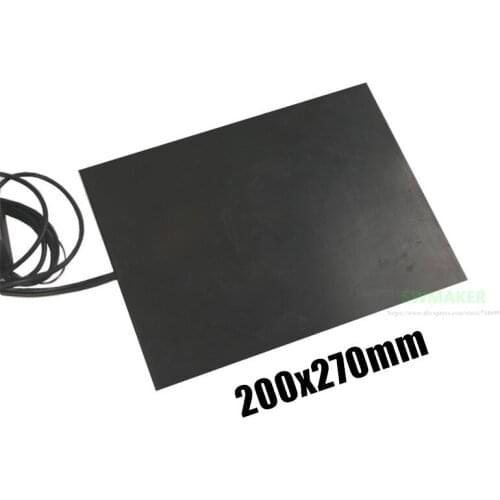 200*270mm 3D Printer Silicone Rubber Heater 200x270mm 500W Electric Heating Pad / Heat Bed Customized