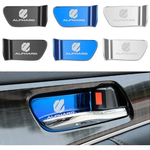 Stainless Steel Car Door Bowl Sticker Trim Cover interior moulding For Toyota Alphard 30 Series 2018 Accessories