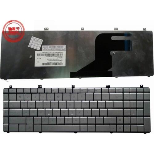 New Keyboard US/Ru for ASUS N75 N75SF N75SL N75S N75YI267SL N75YI245SL N75Y English laptop keyboard Silver replace notebook