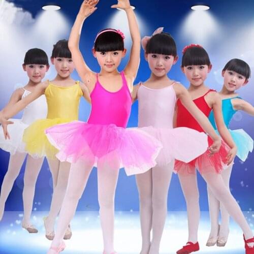 2018 New Girls Ballet Dress For Children Girl Dance Clothing Kids Ballet Costumes For Girls Dance Leotard Girl Dancewear 6 Color