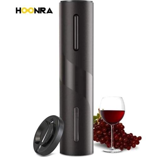 HOONRA New Electric Red Wine Opener Rechargeable Automatic Corkscrew Creative Wine Bottle Opener With Battery Jar Kitchen Tool