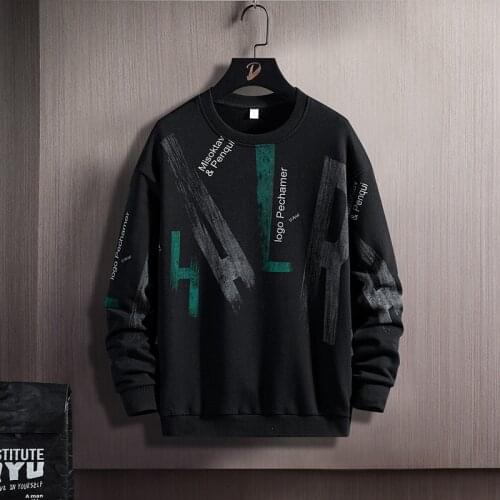 2021 New Autumn New Splicing Polyester Mens Round Neck Bottoming Shirt Korean Style Top Casual Long-Sleeved Shirt for Men