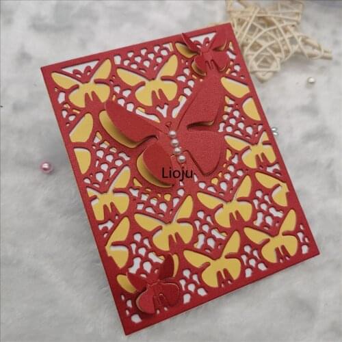 Hollow background Butterfly Craft Die Metal Cutting Dies Scrapbooking DIY Scrapbooking photo album Decorative Embossing DIY