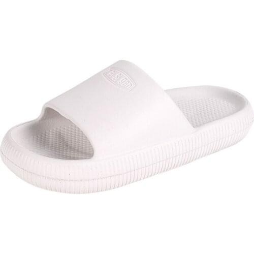 2021 Summer Thick Bottom Fashion Flip Flops Men Outdoor Sandy Beach Chic Slippers for Male Simplicity Non-slip Mens Slippers