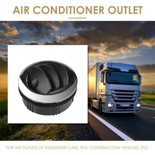 75mm 2.95 inch RV Bus Coach A/C Air Vent Air Conditioning Outlet with Chrome Enduring Car Durable Parts Components