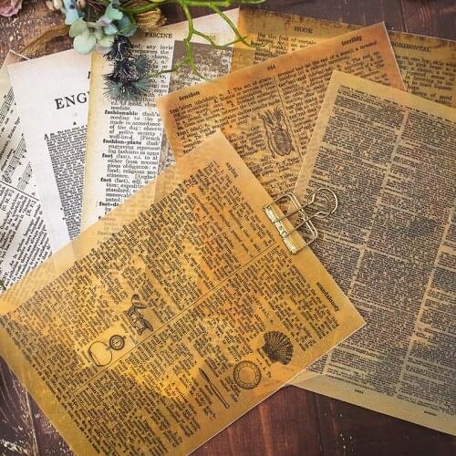 Vintage Junk journal large size retro material papers DIY scrapbooking album diary happy planner gift decorative paper