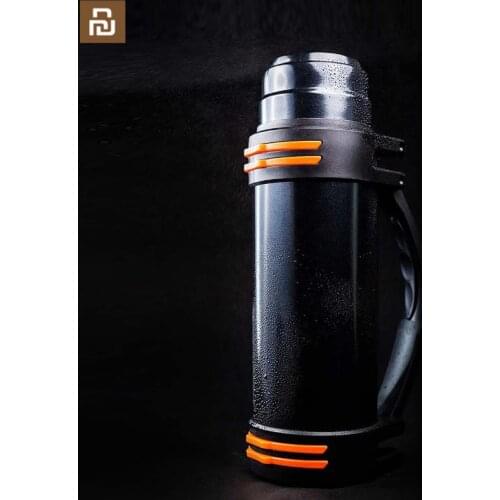 Xiaomi Outdoor sports heat preservation kettle press water 304 stainless steel material edible silicone