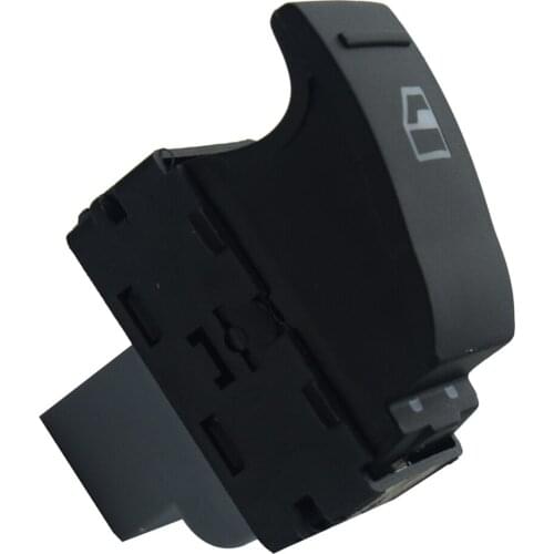 Window Single Switch Control Panel Button Replacement For Transporter T5 T6 7E0959855 Black