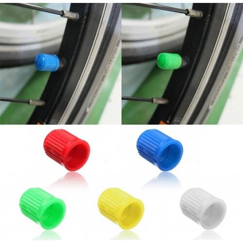 100Pcs Universal Car Auto Bicycle Tire Tyre Valve Stem Dust Caps Plastic Cover
