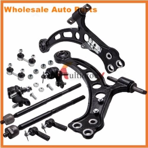 14pcs Front Lower Control Arm Tierod Sway Bar Kit K90124 ES3306 EV301 K90313 K640191 K640192 For Toyota Camry Avalon ES300
