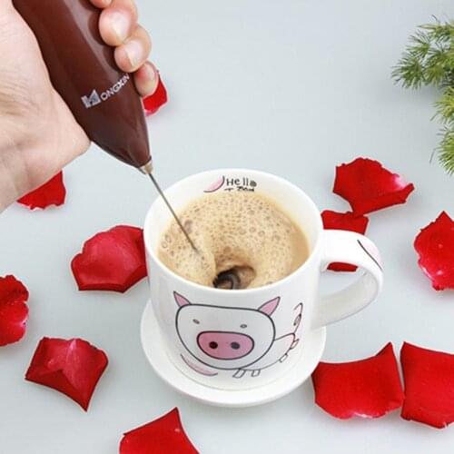 150PCS Electric Handle Milk Egg Beater Shaker Whisk Foamer Coffe Coffee Free Fast shipping