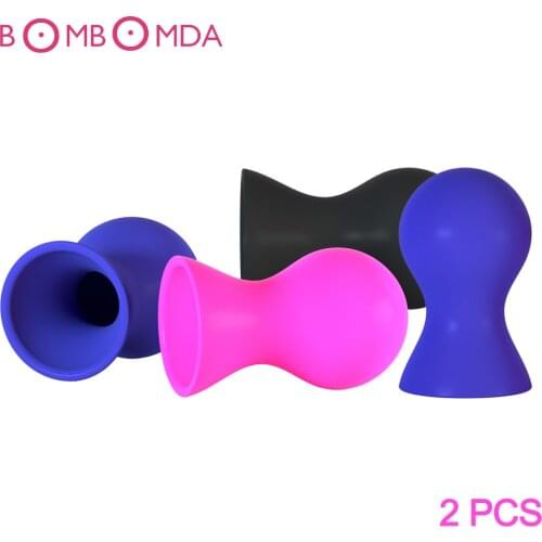 2 Pc Breast Nipple Sucker No Vibrator Sexy Breast Massage Pliers Enhancement Vacuum Pump Suction Cup Breast Enlarger Adult Toys