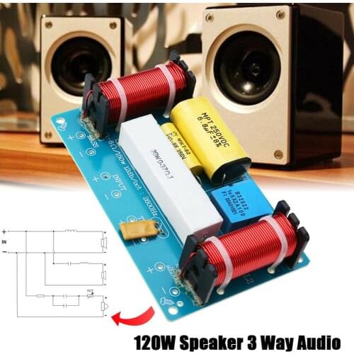3 Way DIY Replacement Stage Loudspeaker Portable Crossover Filter Home Audio Tool Frequency Divider Practical For Speaker