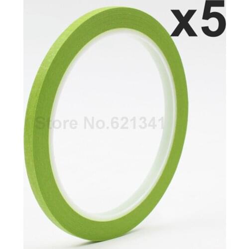 5Rolls 5mm x 25m Green Draping Tape Pattern Making Supplies Masking Tape & Nail Art Tape Free Shipping