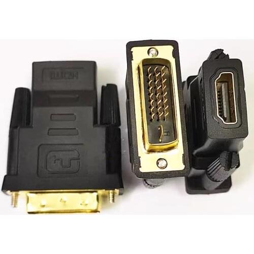 2-Pack DVI to HDMI Adapter,Bi-Directional DVI Male to HDMI Female Converter,3D Support 1080P,for PS3,PS4,TV Box,Blu-ray,HDTV