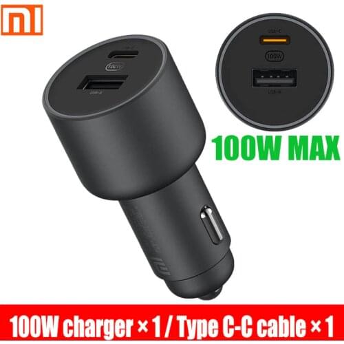 Xiaomi car charger fast charging version 1A1C 100W USB-C 100W MAX fast charging/USB-A, USB-C dual-port output