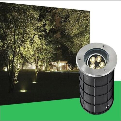 Free Shipping 5x2W 10W Dimmable LED Buriend Inground Spotlight 110V 220V DC12V Path Road Garden Yard Landscape Underground Light