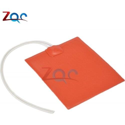 DC 12V 12W Silicone Rubber Heating Panel Constant Temperature Heater Panel Plate 100*120mm For Heating Tool