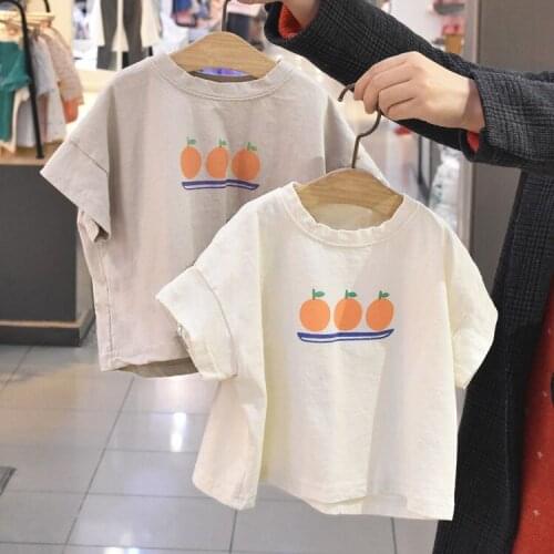 Kids Toddler Infantil Baby Boys Ad Girls Printed T Shirt Tops Baby Boys Short Sleeve Cotton Loose Casual T Shirt Summer Top Tees