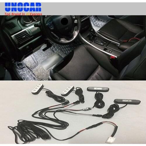 For Honda 10th generation Accord footwell lamp is refitted in the car, and the footwell atmosphere lamp