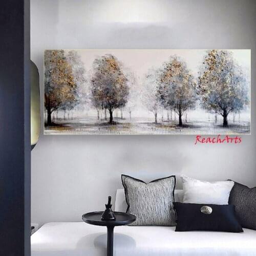 Home Decoration For Livingroom Modern Landscape Wall Art Handmade Paintings Picture Quote Knife On Canvas Large Hot Sale