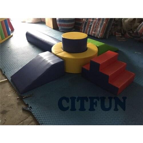 Export to Frances kids gym climbing soft play set for home use ; CE certificated toddler indoor play structure CIT-RT009F