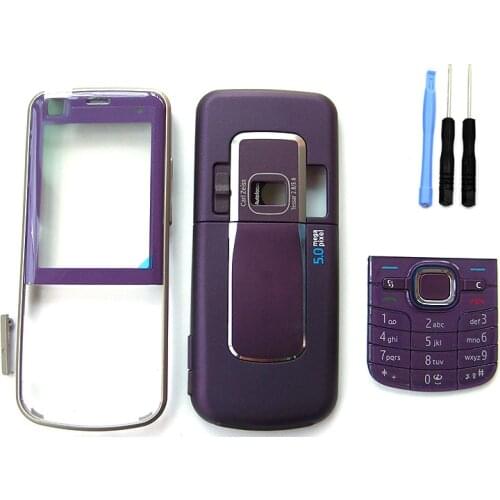 Purple Mobile Phone Housing Cover Case Keypad for Nokia 6220 6220c & Screwdriver Open Tools